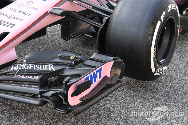 Force India VJM10 detalle de ala delantera