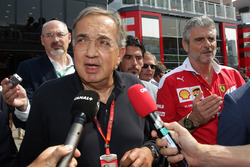 Sergio Marchionne, Ferrari-Präsident; Maurizio Arrivabene, Ferrari-Teamchef