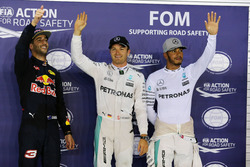 Pole-position voor Nico Rosberg, Mercedes AMG F1; tweede Daniel Ricciardo, Red Bull Racing; derde Le
