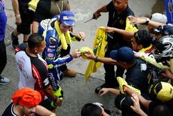 Valentino Rossi, Yamaha Factory Racing signs autographs for the fans