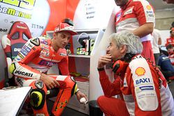 Andrea Iannone, Ducati Team, et Gigi Dall'Igna, directeur général Ducati Corse