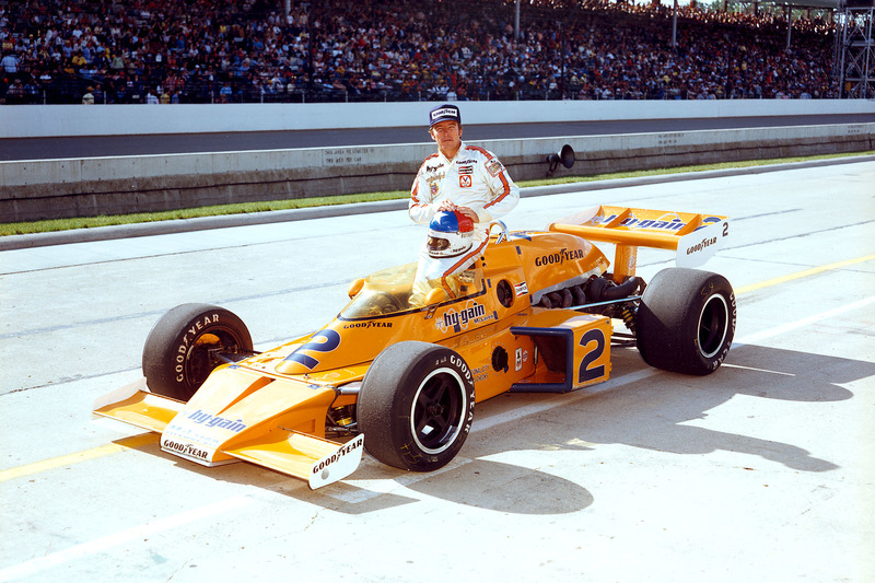 Le vainqueur Johnny Rutherford, McLaren/Offy