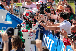 Le vainqueur Tiago Monteiro, Honda Racing Team JAS, Honda Civic WTCC
