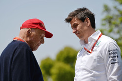 Niki Lauda, Mercedes, und Toto Wolff, Mercedes-Sportchef