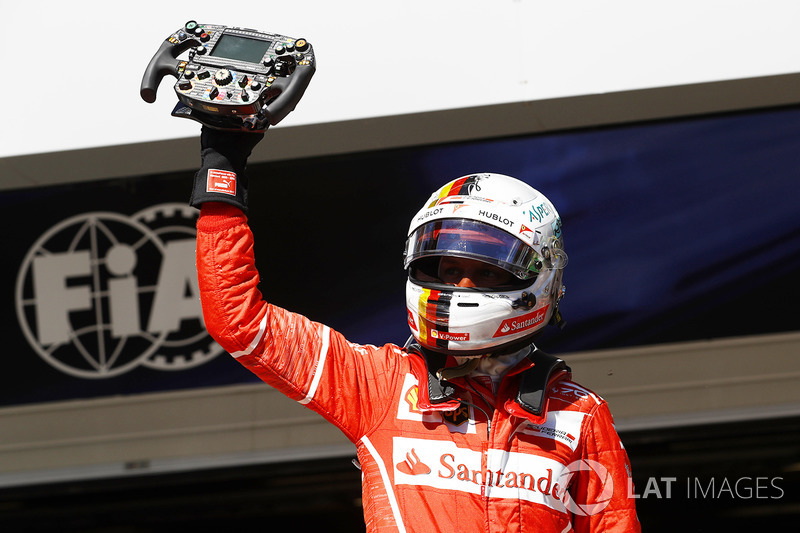 Yarış galibi Sebastian Vettel, Ferrari