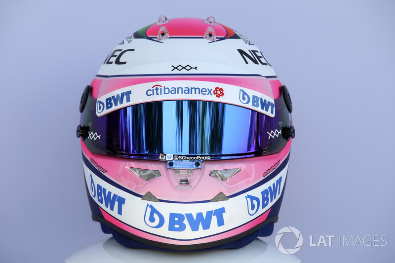 Sergio Perez, Force India helmet