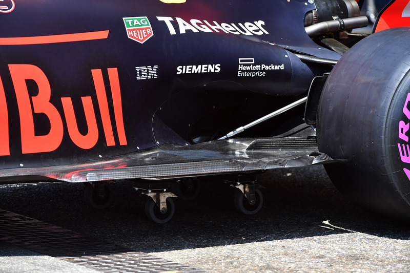 Fond plat arrière de la Red Bull Racing RB14