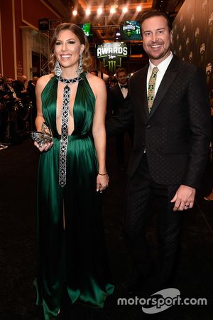 Kurt Busch and his wife Ashley Busch