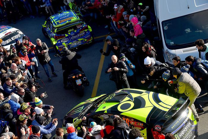 Valentino Rossi, Carlo Cassina, Ford Fiesta WRC