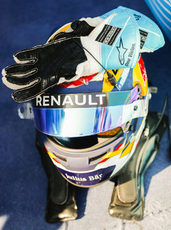 Il casco di Sébastien Buemi, Renault e.Dams
