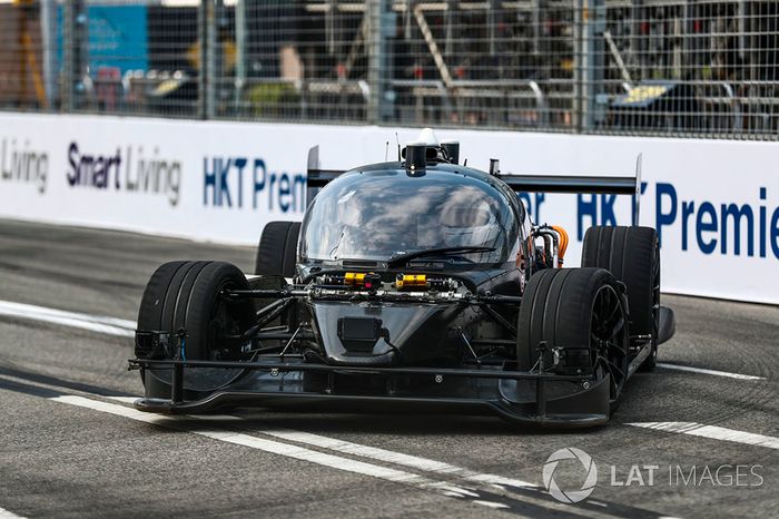 Roborace car test run