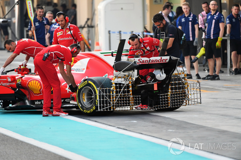 Sensores en el coche de Kimi Raikkonen, Ferrari SF70H