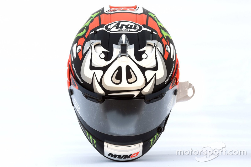 Le casque de Maverick Viñales, Yamaha Factory Racing
