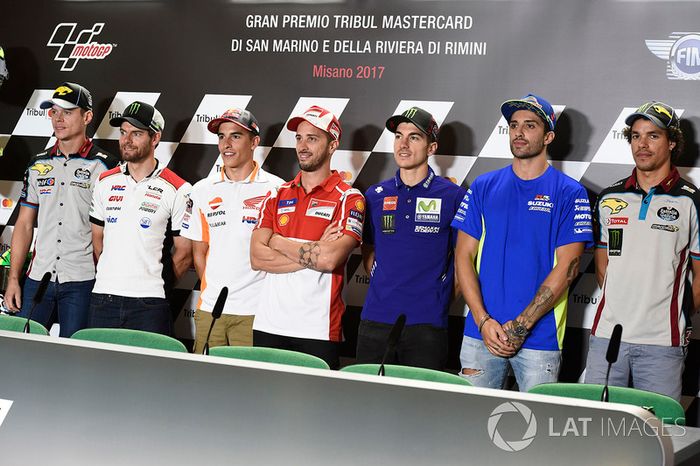 Tito Rabat, Estrella Galicia 0,0 Marc VDS, Cal Crutchlow, Team LCR Honda, Marc Márquez, Repsol Honda Team, Andrea Dovizioso, Ducati Team, Maverick Viñales, Yamaha Factory Racing, Andrea Iannone, Team Suzuki MotoGP