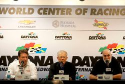 Ed Laukes, Toyota; Joe Gibbs, Joe Gibbs Racing; Barney Visser, Furniture Row Racing