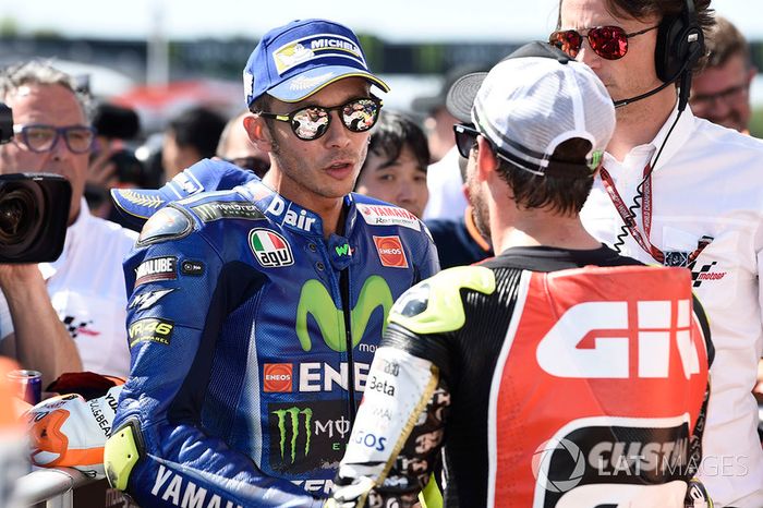 Segundo Valentino Rossi, Yamaha Factory Racing, Cal Crutchlow, Team LCR Honda