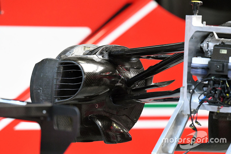 Ferrari SF70H brake duct detail