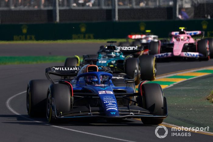 Alex Albon, Williams FW45, Lance Stroll, Aston Martin AMR23
