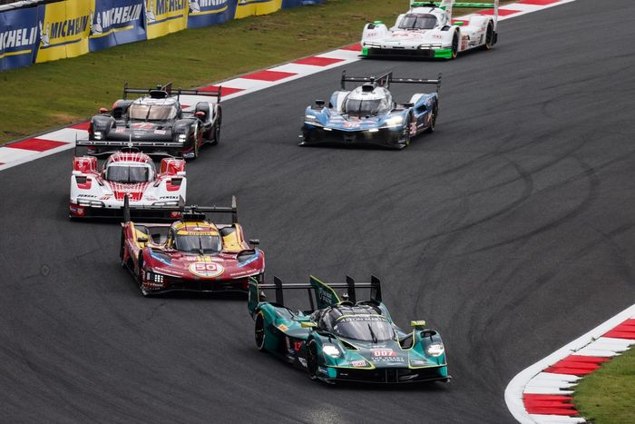 #007 Aston Martin Thor Team Aston Martin Valkyrie: Harry Tincknell, Tom Gamble, #50 Ferrari AF Corse Ferrari 499P: Antonio Fuoco, Miguel Molina, Nicklas Nielsen, #6 Porsche Penske Motorsport Porsche 963: Kevin Estre, Laurens Vanthoor, Matt Campbell