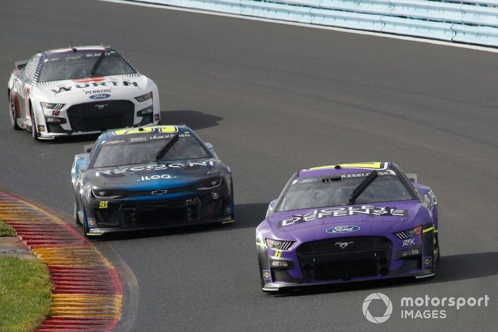 Cody Ware, Rick Ware Racing, Nurtec ODT Ford Mustang, Kimi Raikkonen, TrackHouse Racing, Recogni Chevrolet Camaro, Ryan Blaney, Team Penske, Wurth Ford Mustang