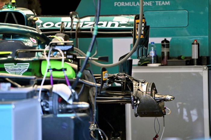 Detalle del Aston Martin AMR21