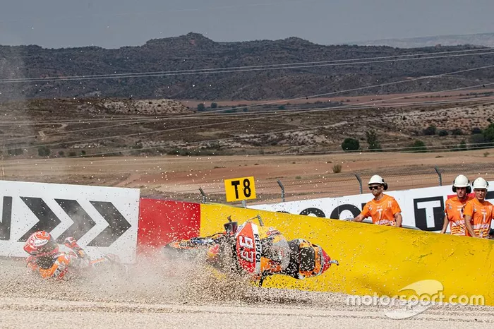 Marc Marquez, Repsol Honda Team crashes
