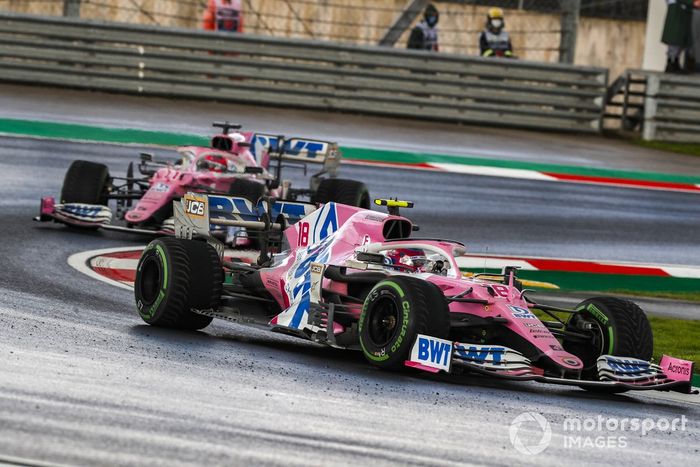 Lance Stroll, Racing Point RP20, Sergio Pérez, Racing Point RP20