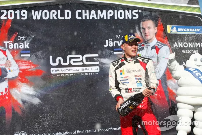 Il Campione del Mondo Ott Tänak, Toyota Gazoo Racing WRT Toyota Yaris WRC