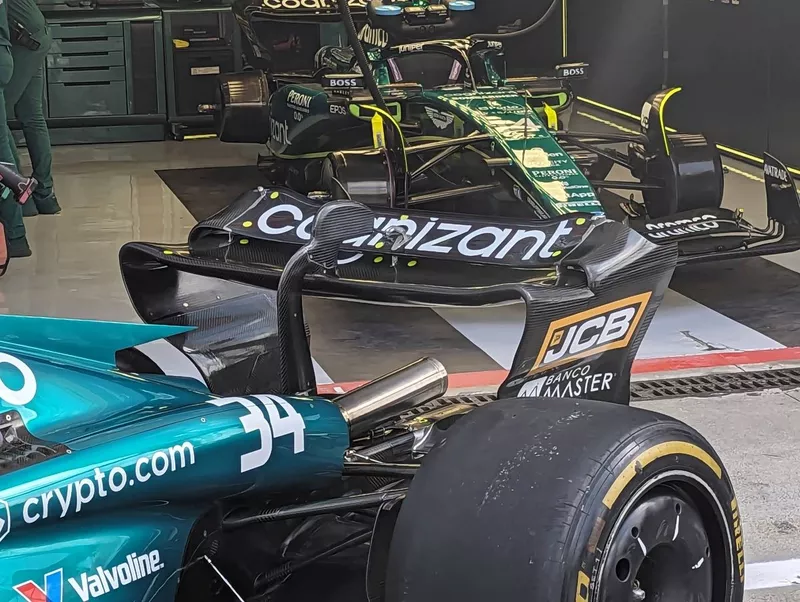 Detalle técnico del Aston Martin Racing AMR23