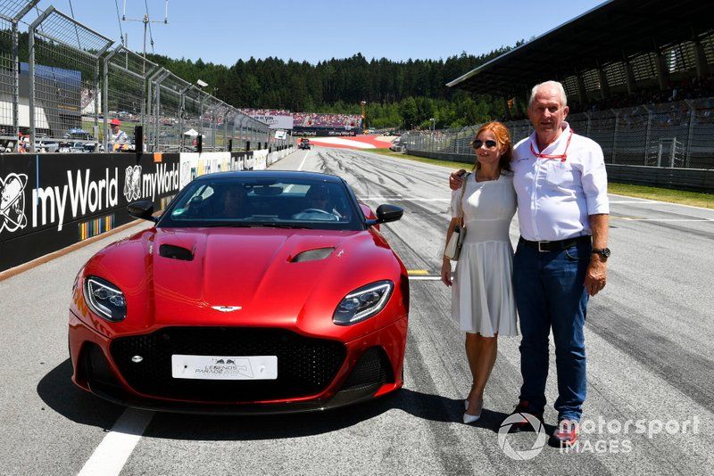 Helmut Markko, Consultor, Red Bull Racing, y Geri Horner