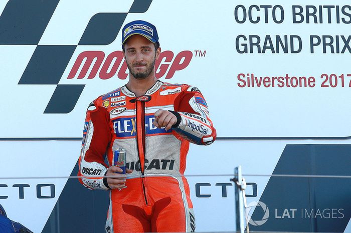 Podio: il vincitore della gara Andrea Dovizioso, Ducati Team