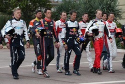 Gruppenfoto der WRC-Fahrer 2017