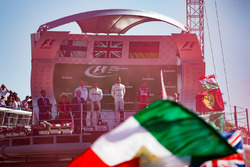 Podium: race winner Lewis Hamilton, Mercedes AMG F1, second place Valtteri Bottas, Mercedes AMG F1, third place Sebastian Vettel, Ferrari