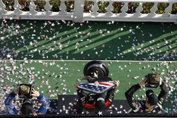 Podium: winner Will Power, Team Penske Chevrolet, second place Josef Newgarden, Team Penske Chevrolet, third place Alexander Rossi, Curb Herta - Andretti Autosport Honda