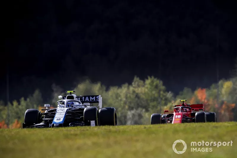 Nicholas Latifi, Williams FW43, Charles Leclerc, Ferrari SF1000