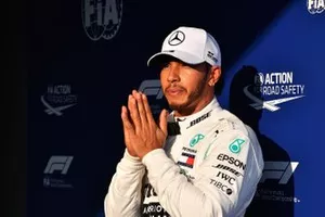 Le poleman Lewis Hamilton, Mercedes AMG F1