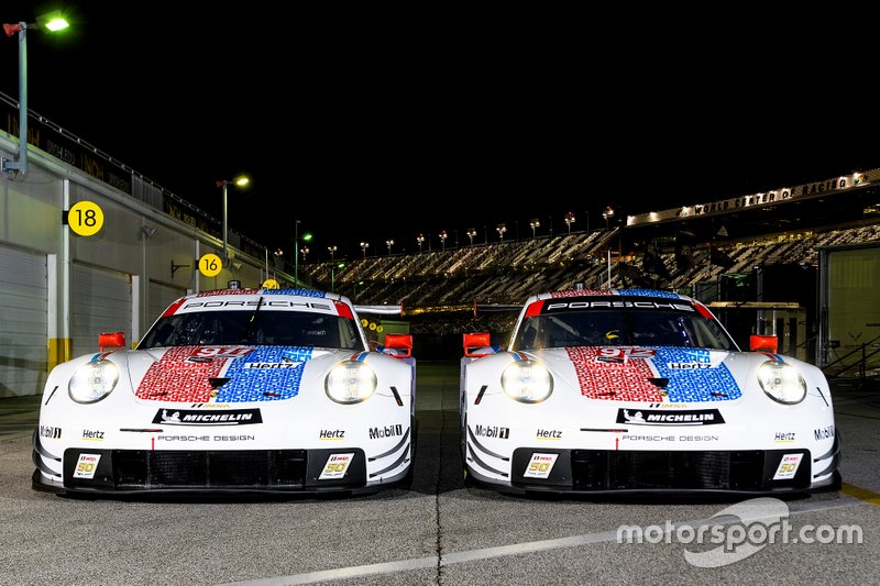 #911 Porsche GT Team: Patrick Pilet, Nick Tandy, Frederic Makowiecki, #912 Porsche GT Team: Earl Bamber, Laurens Vanthoor, Mathieu Jaminet