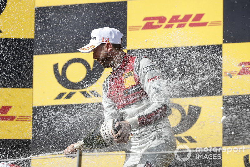 Podium: Race winner René Rast, Audi Sport Team Rosberg