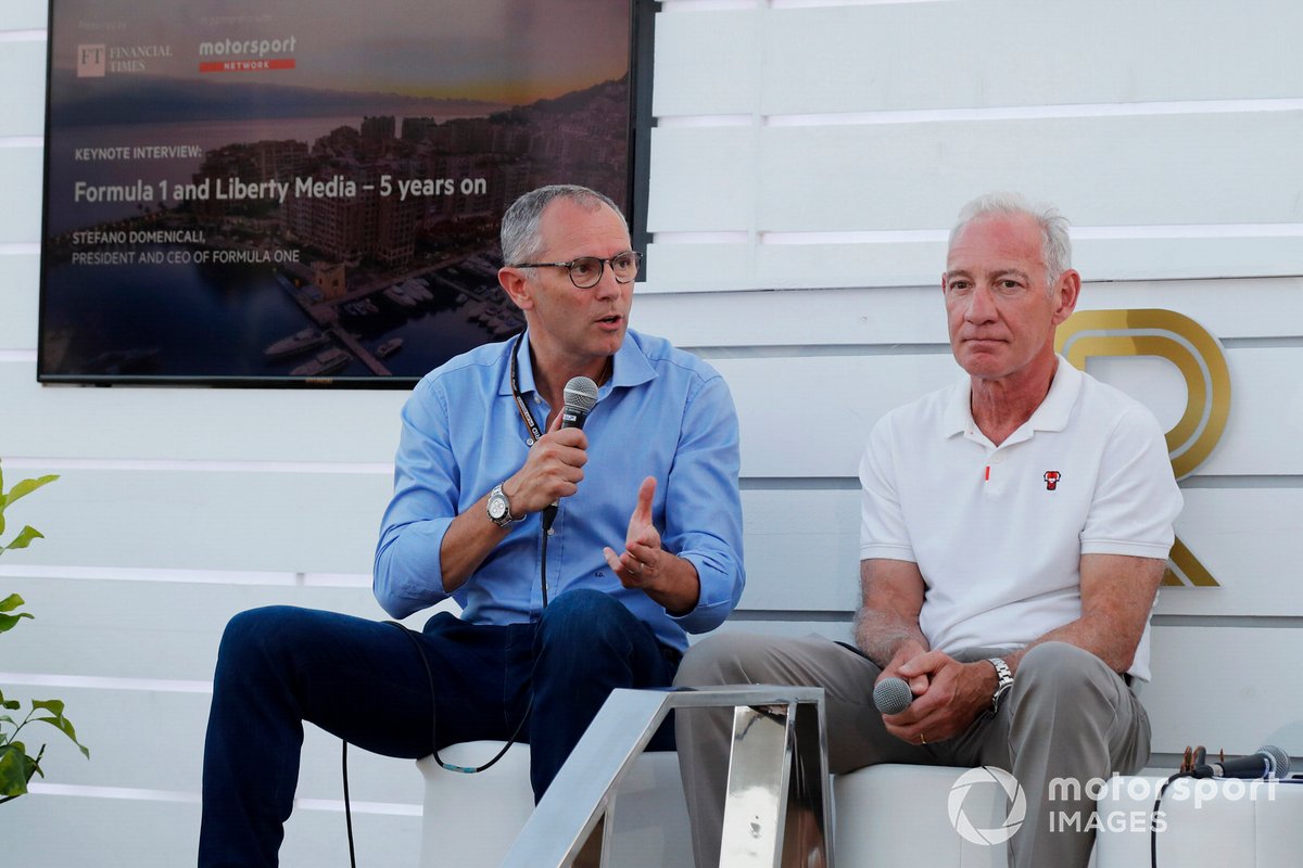 Stefano Domenicali , CEO de la F1, Greg Maffei, CEO de Liberty Media