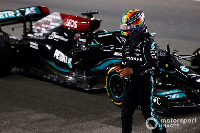 Lewis Hamilton, Mercedes, ganador del GP de Qatar
