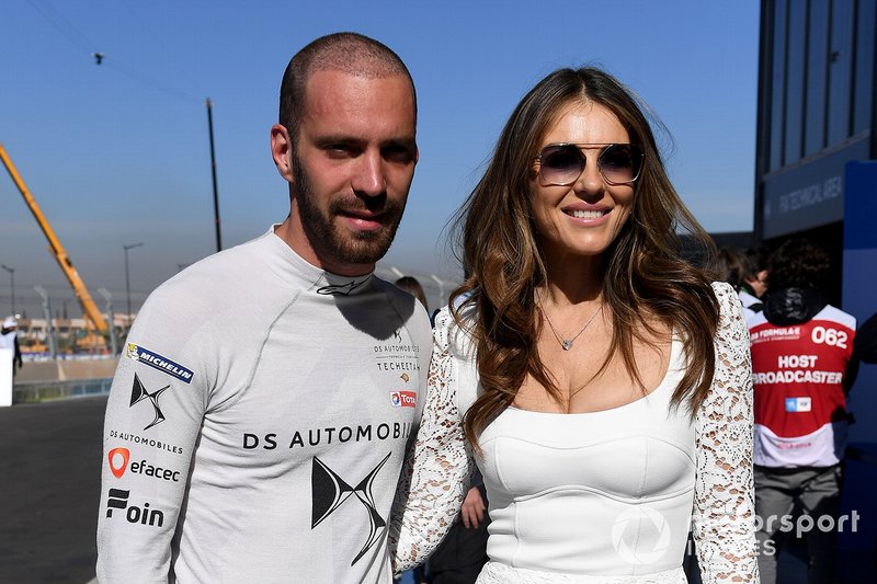 Jean-Eric Vergne, DS TECHEETAH, con Elizabeth Hurley