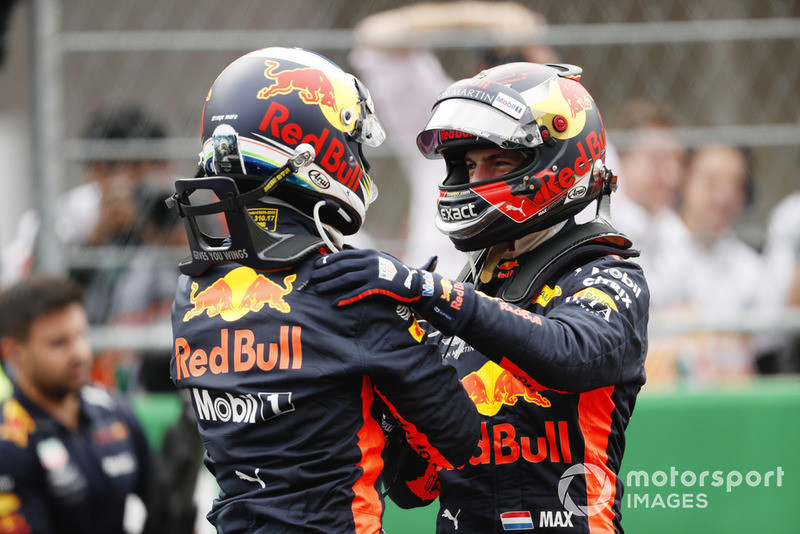 Обладатель поула Даниэль Риккардо, второе место – Макс Ферстаппен, Red Bull Racing