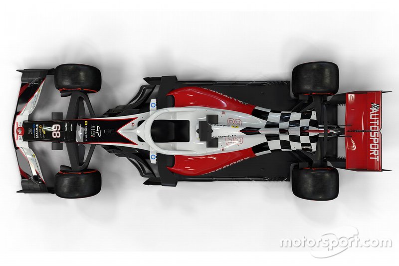 Motorsport Network F1 car mock-up