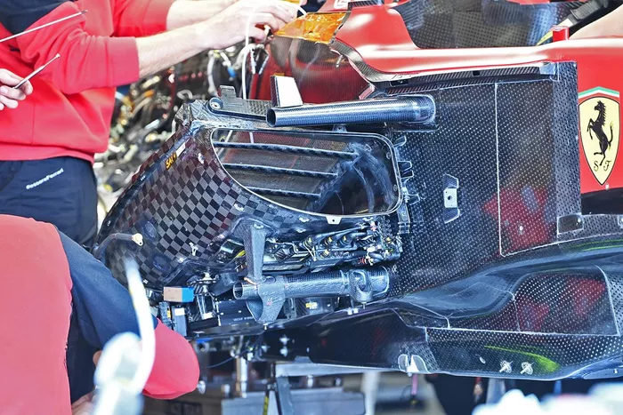 Detalle del Ferrari F1-75