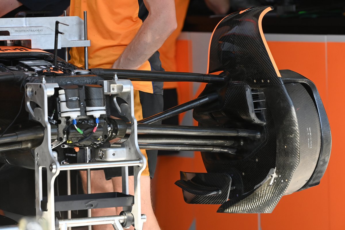 Detalle del freno del McLaren MCL36