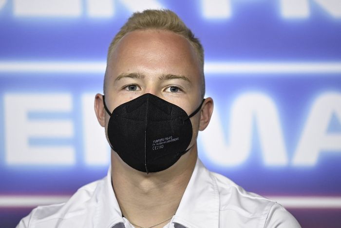 Nikita Mazepin, Haas F1 en la conferencia de prensa