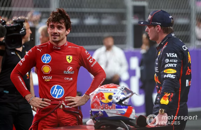 Charles Leclerc, Ferrari, Max Verstappen, Red Bull Racing