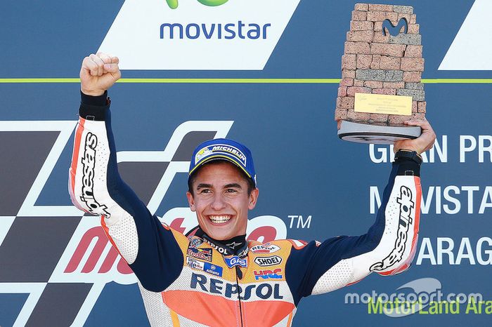 Podium: ganador, Marc Márquez, Repsol Honda Team
