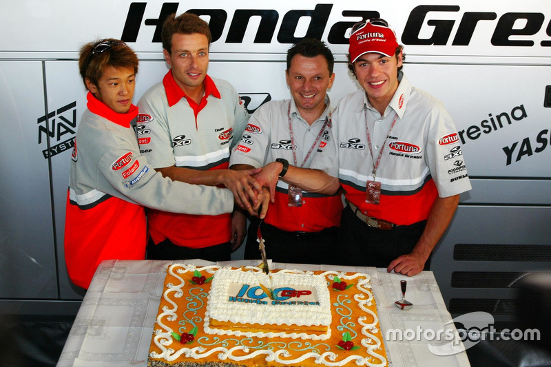 Daijiro Kato, Fortuna Honda Gresini, fête le 100e GP du Team Gresini