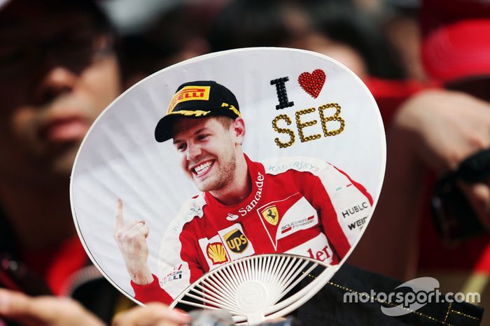 Un fan de Sebastian Vettel, Ferrari